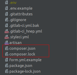 File path for composer.lock